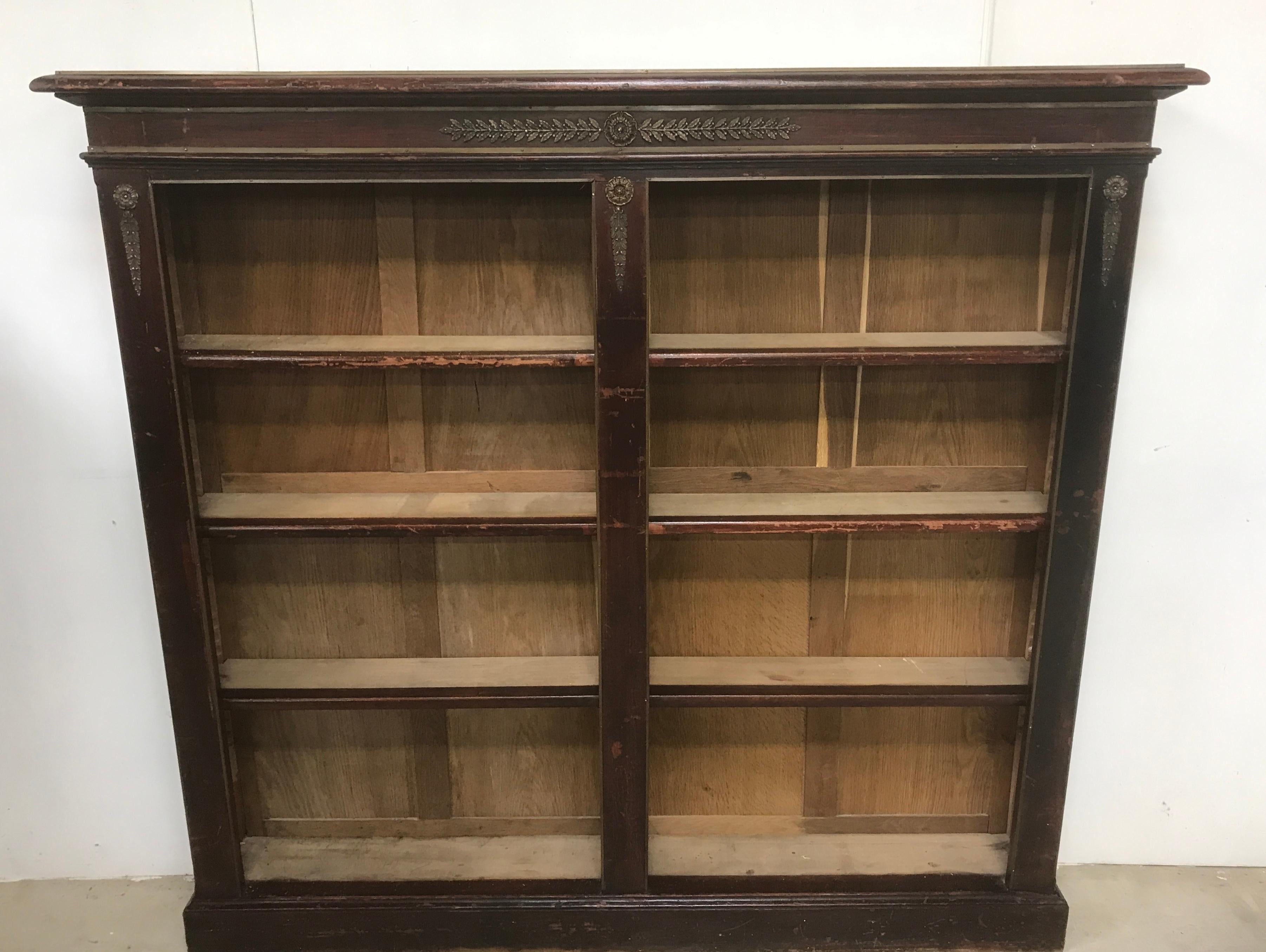 Pair of Open Bookcases In Fair Condition For Sale In Chulmleigh, Devon