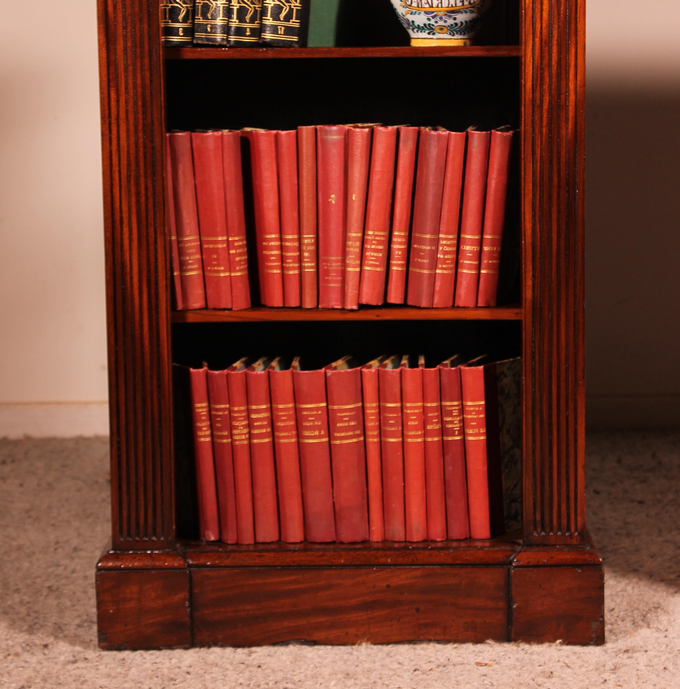 Pair of Open Bookcases from the Beginning of the 19th Century, William IV In Good Condition In Brussels, Brussels