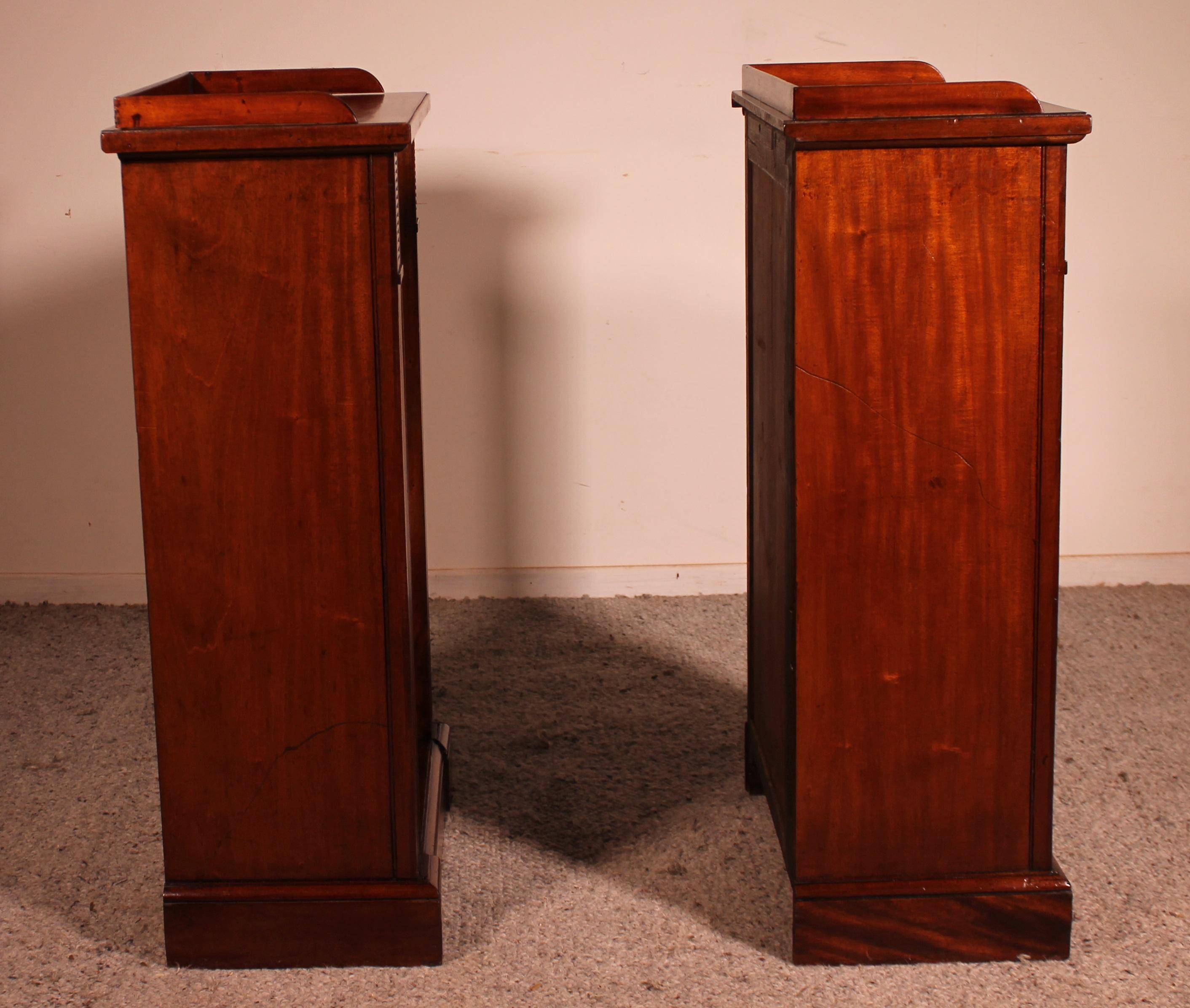 Pair of Open Bookcases from the Beginning of the 19th Century, William IV 3