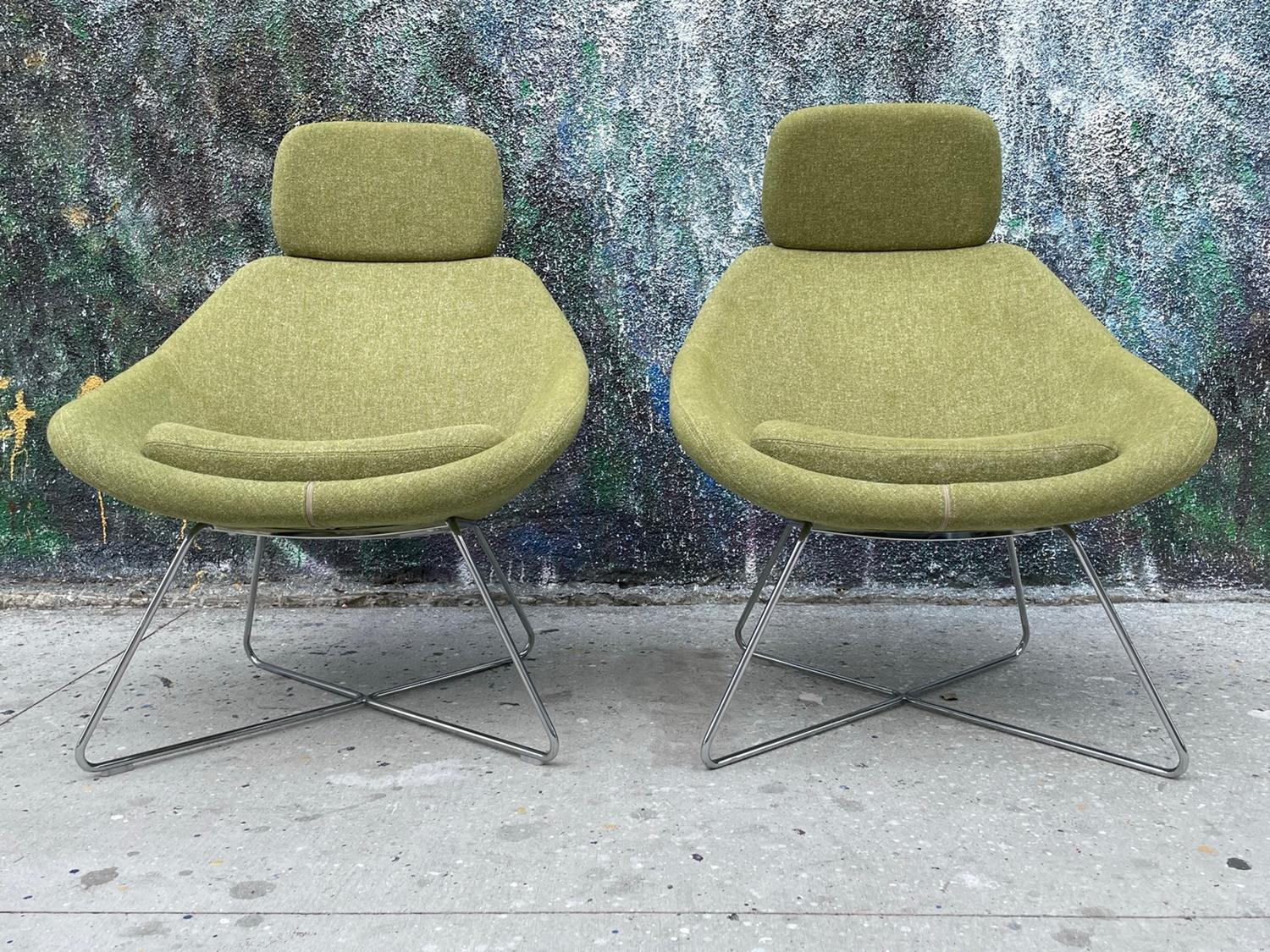 North American Pair of Open Lounge Chairs by Pearson Lloyd for Allermuir