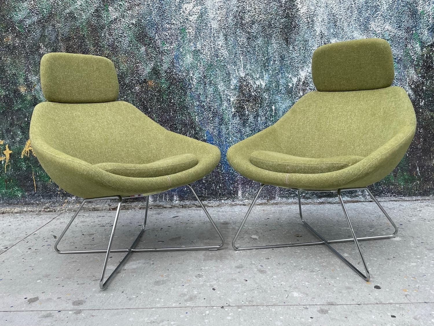 Contemporary Pair of Open Lounge Chairs by Pearson Lloyd for Allermuir