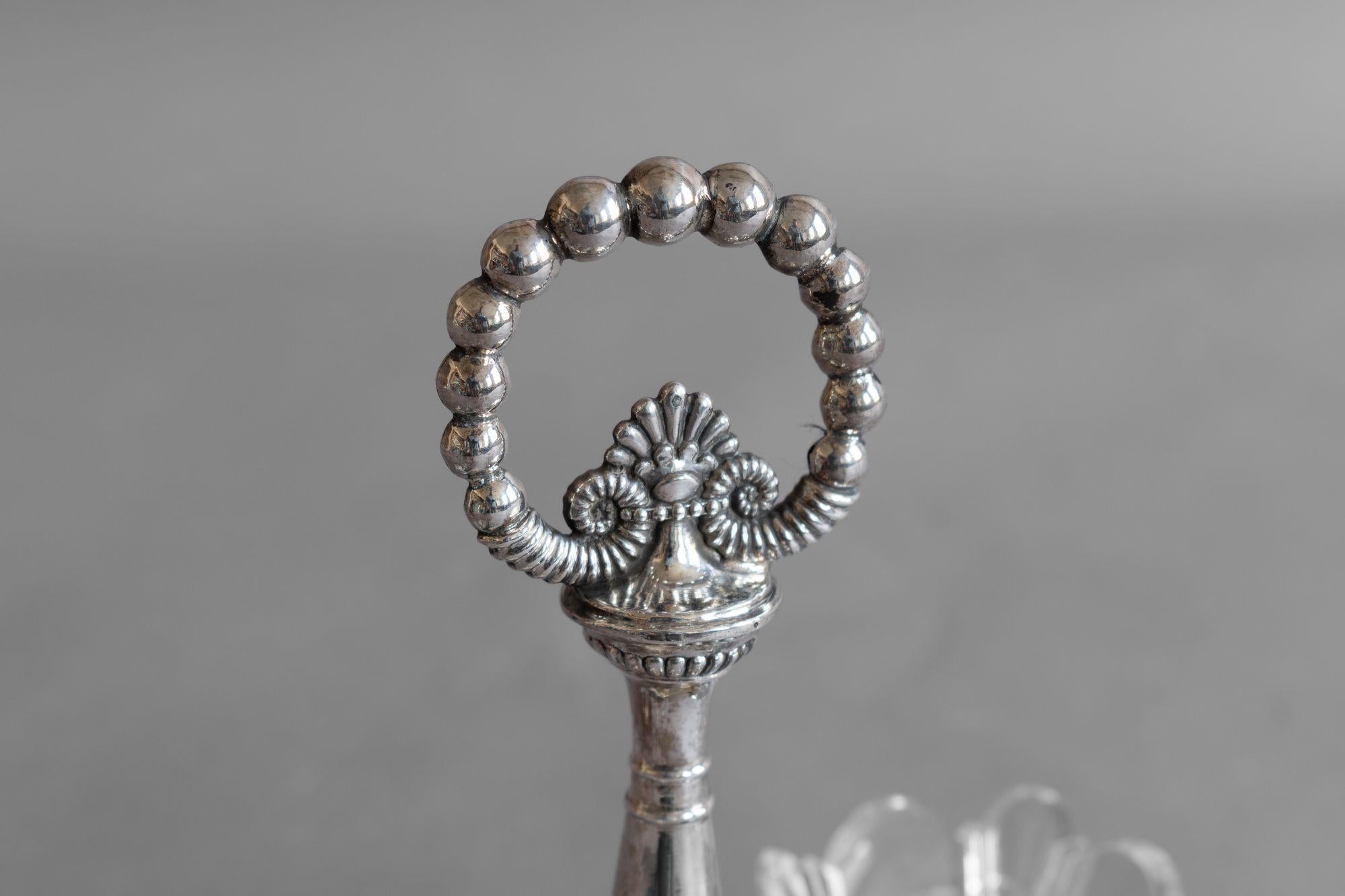 Silver Plate Pair of Open Salts For Sale