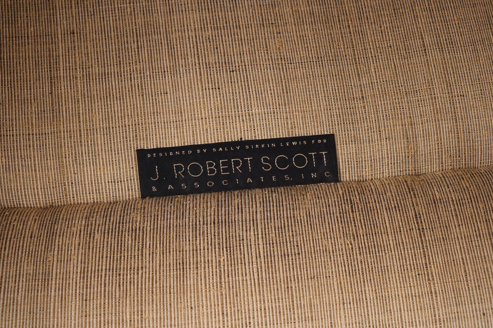 20th Century Pair of Opulent J. Robert Scott Upholstered Club Chairs