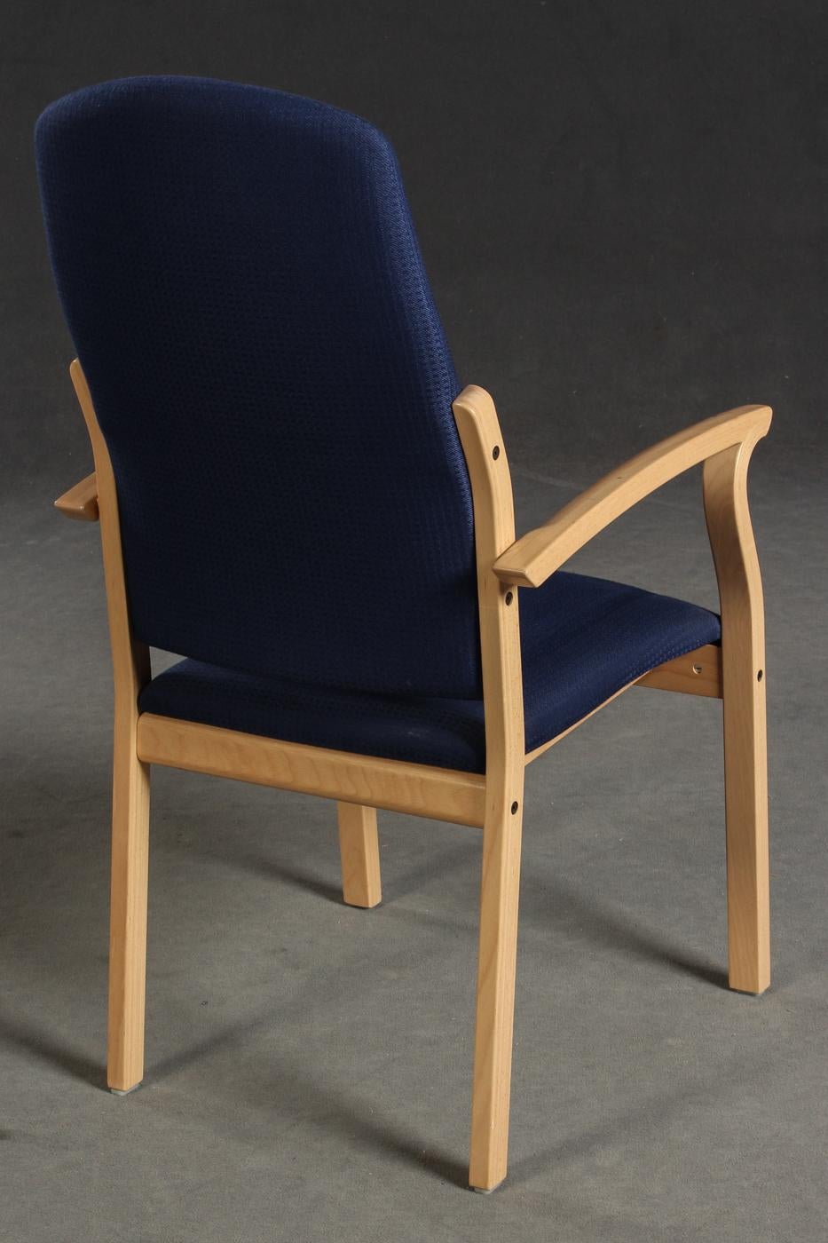 Danish Pair of Opus High Back Armchairs by Brunner for Brunner Werk Design For Sale