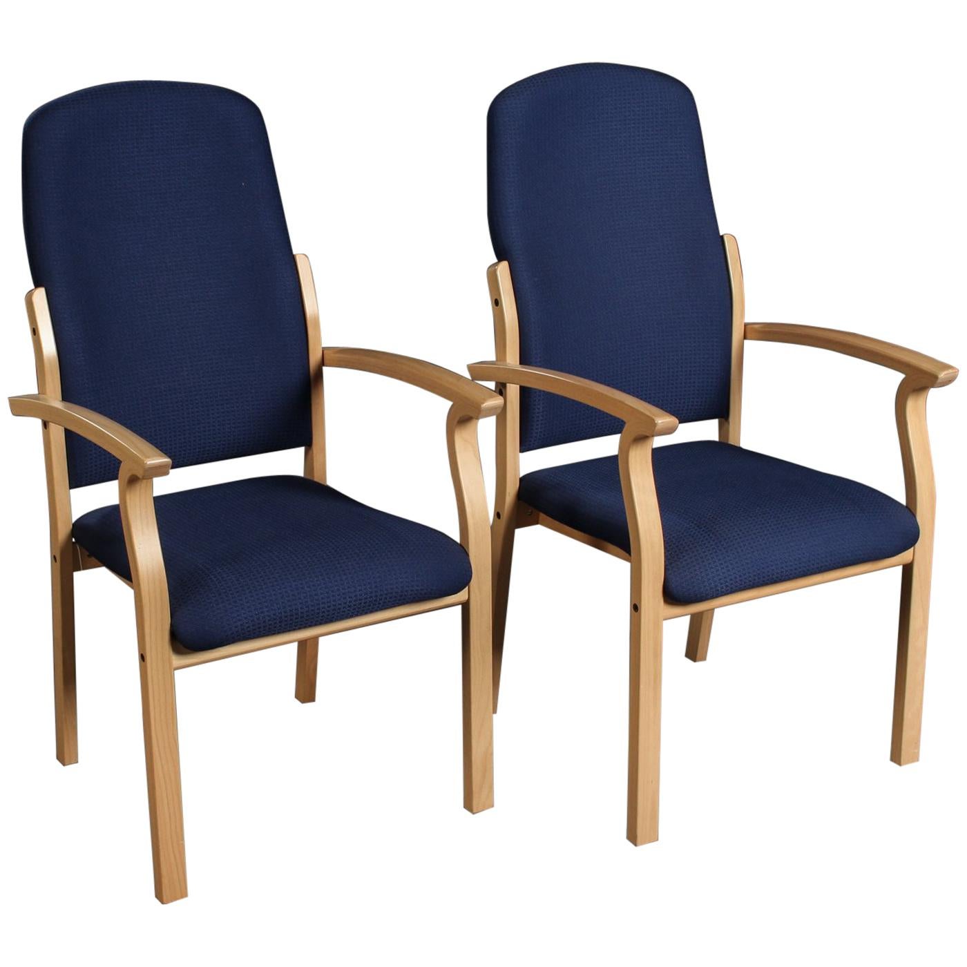 Pair of Opus High Back Armchairs by Brunner for Brunner Werk Design For Sale