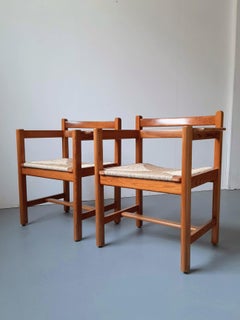 Pair of Oregon Pine 'Asserbo' Arm Chairs by Børge Mogensen