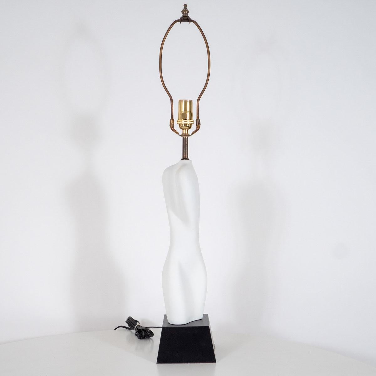 Paire de lampes de table en céramique organique en vente 1