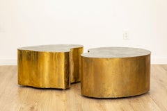 Paire de tables basses organiques de forme libre par Silas Seandel, USA 1970