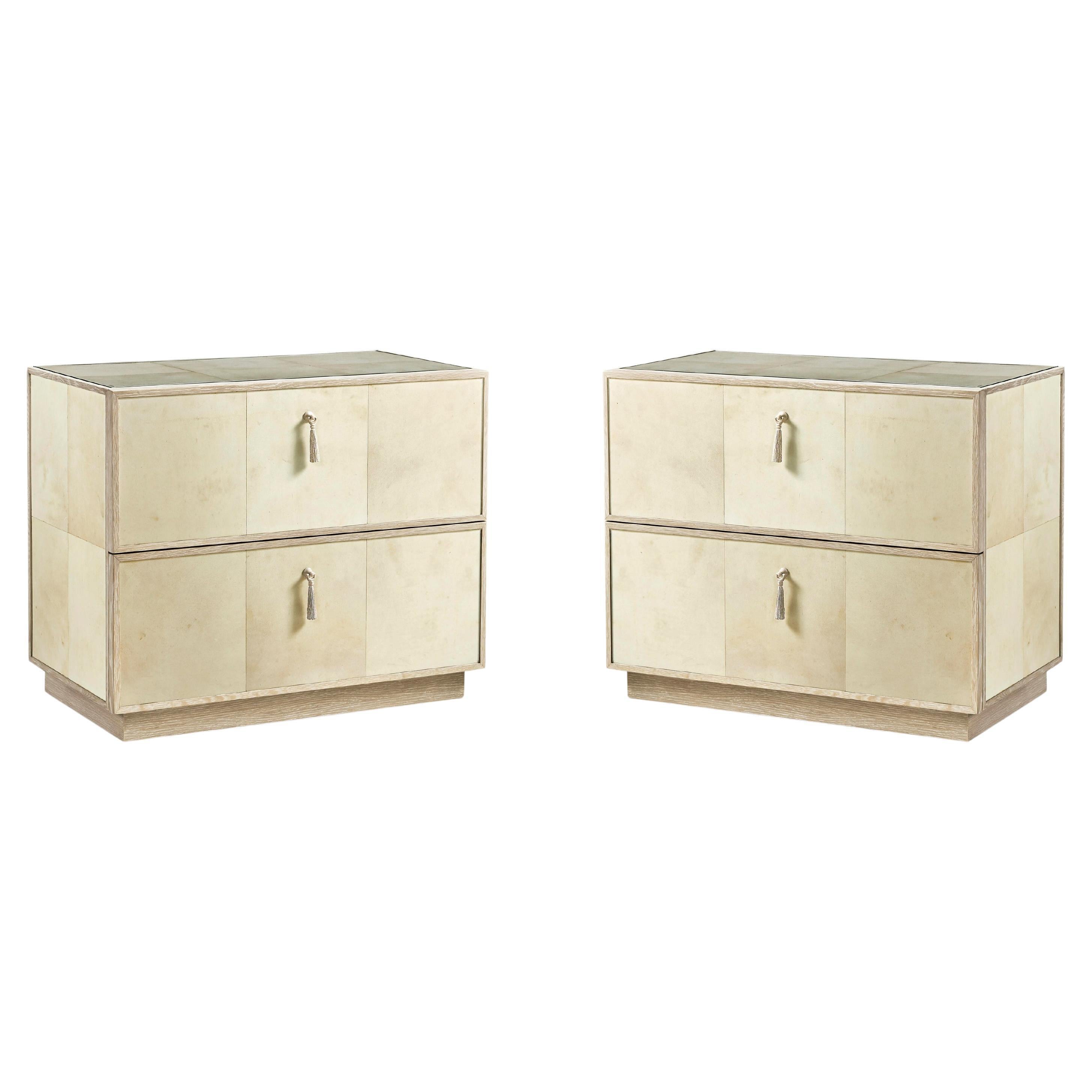 Pair of Organic Modern Nightstands For Sale