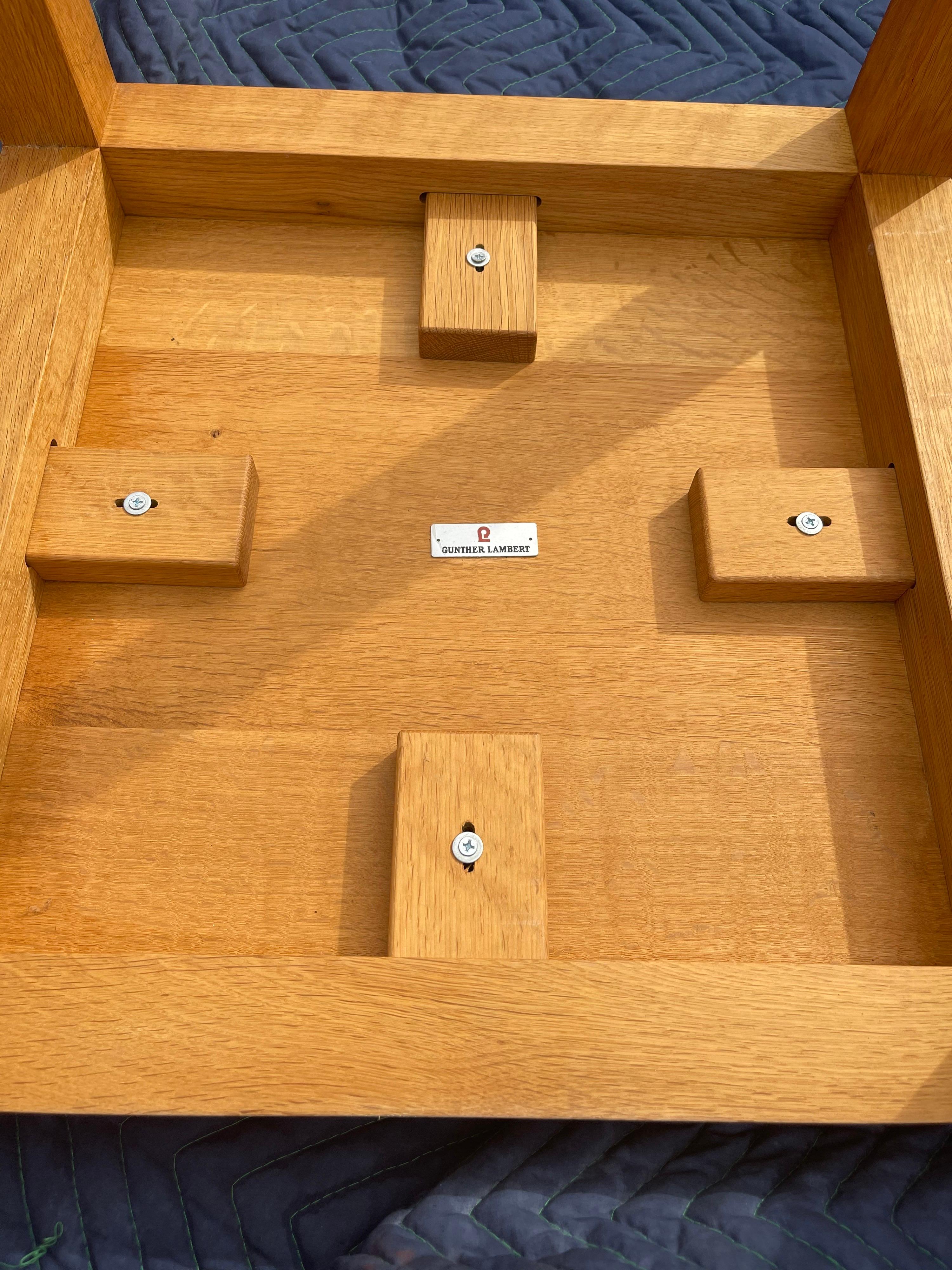 Paar organische moderne quadratische Schachteltische von Gunther Lambert im Angebot 4