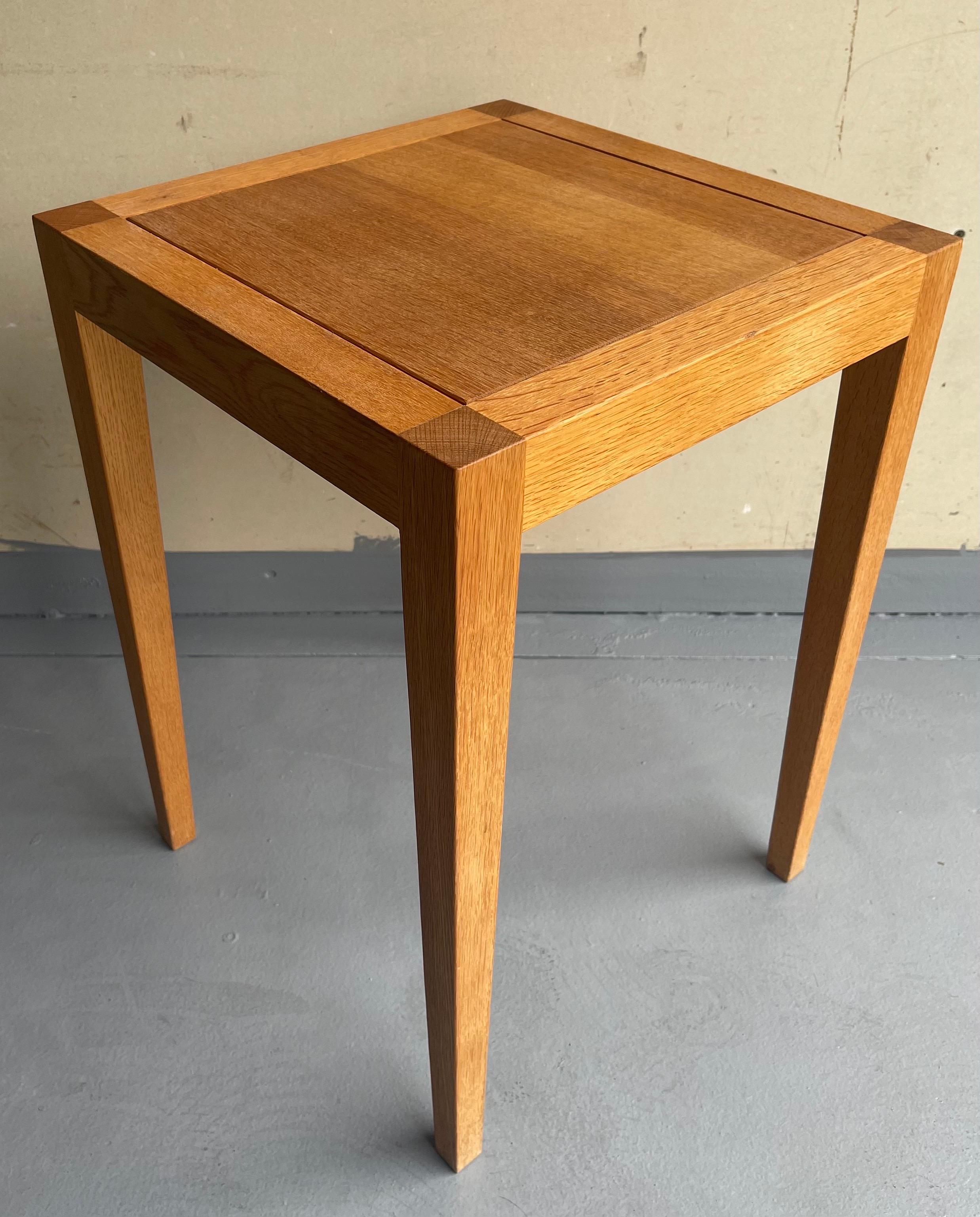Pair of Organic Modern Square Nesting Tables by Gunther Lambert For Sale 1