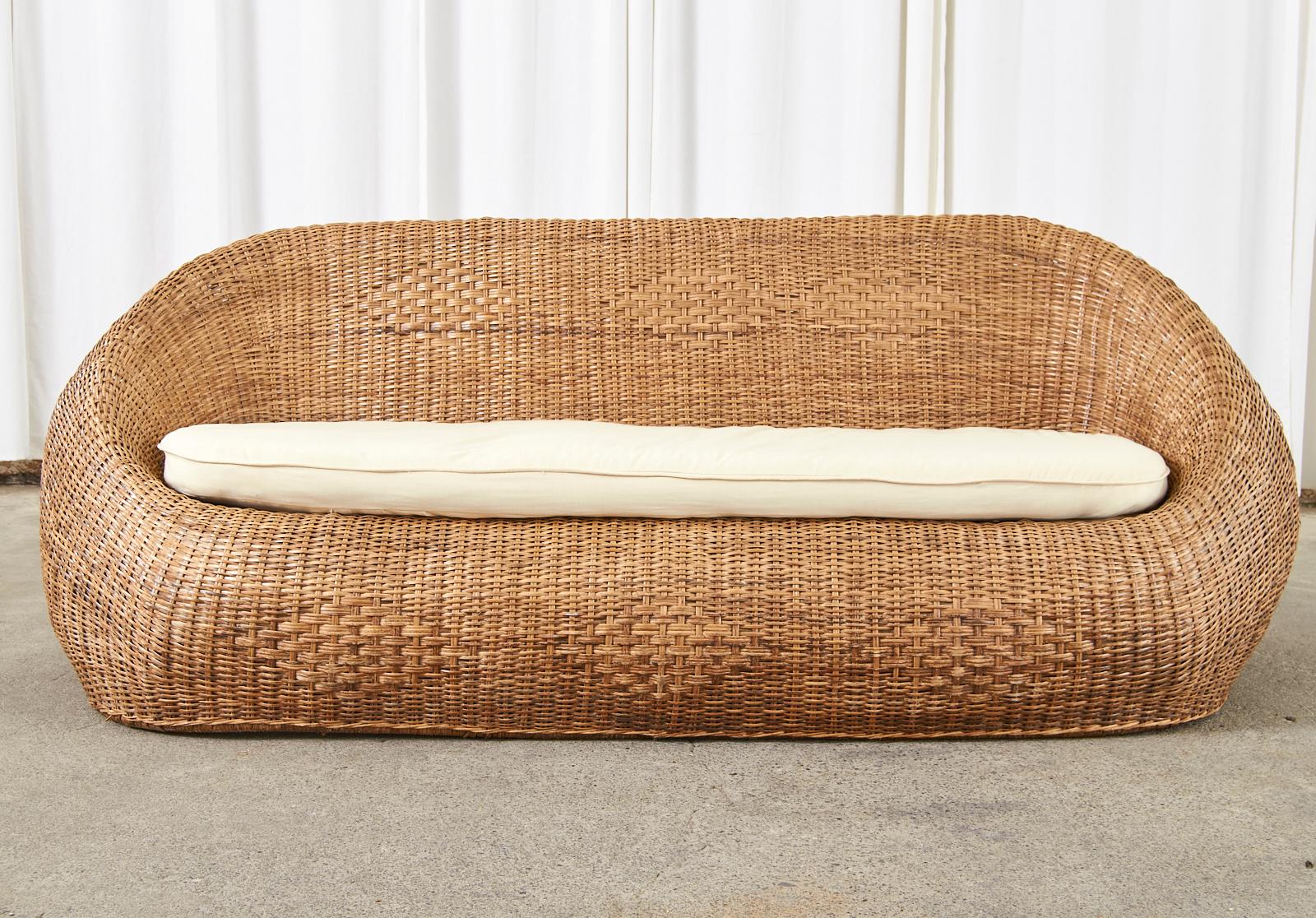 modern rattan sofa