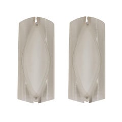 Pair of Organic Sculptural Glass Sconces