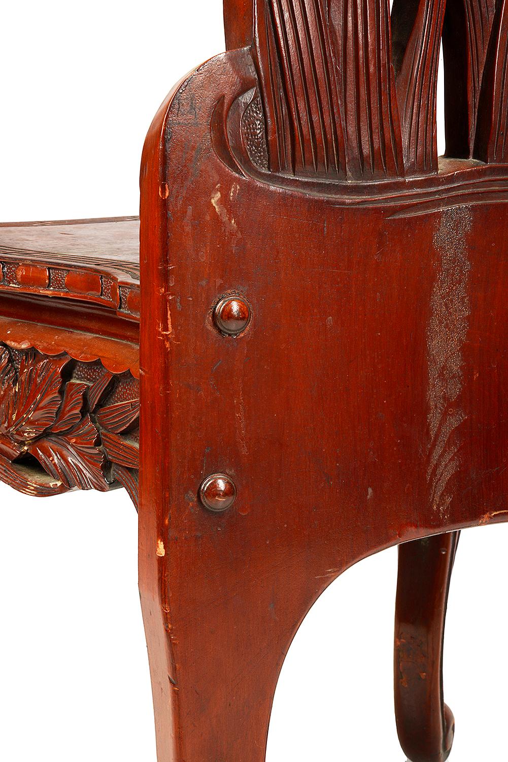 Paire de chaises orientales, XIXe siècle en vente 3