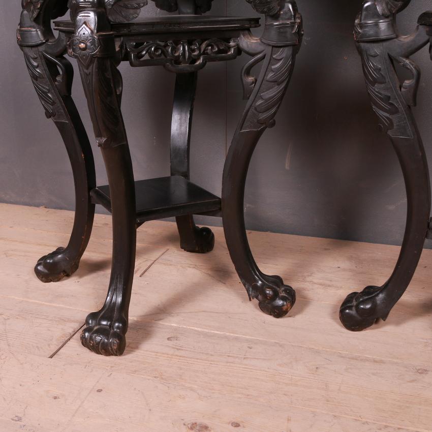 Victorian Pair of Oriental Country House Pedestals
