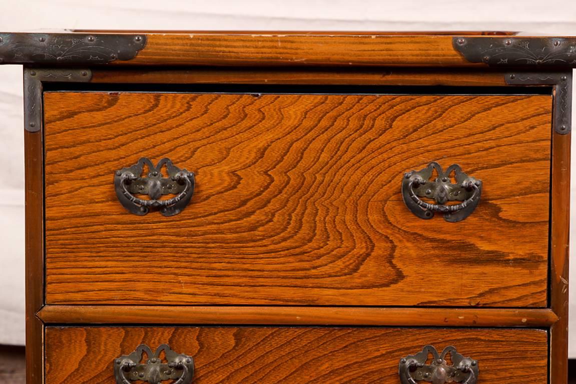 Pair of Oriental Exotic Wood Bedside Chests 4