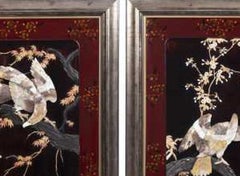 Pair of oriental panels, 130 cm.