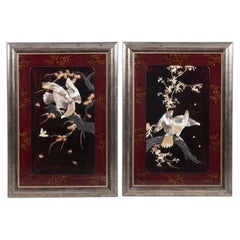 Pair of oriental panels, 130 cm.