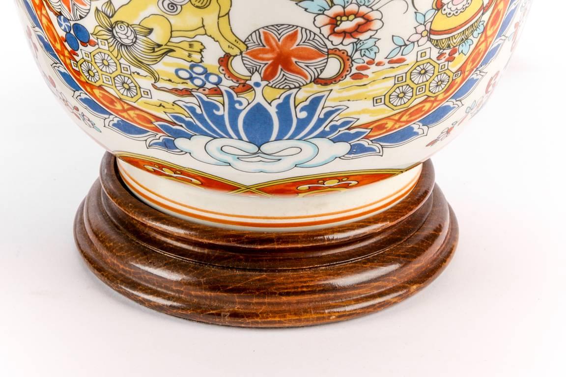 Pair of Oriental Porcelain Ginger Jars Mounted as Lamps 1
