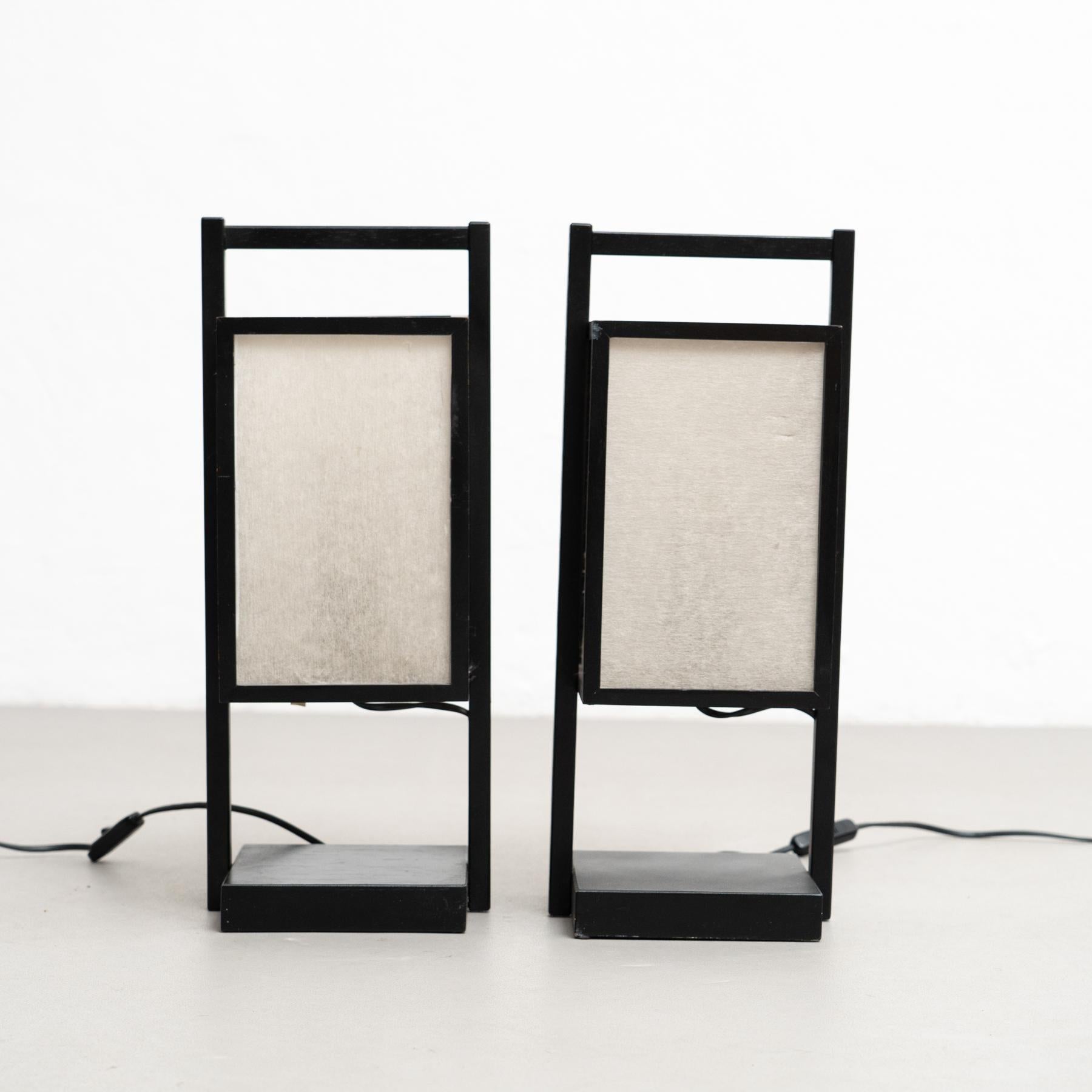 Pareja de lámparas de mesa orientales - Circa 1960 en Bueno estado para la venta en Barcelona, ES