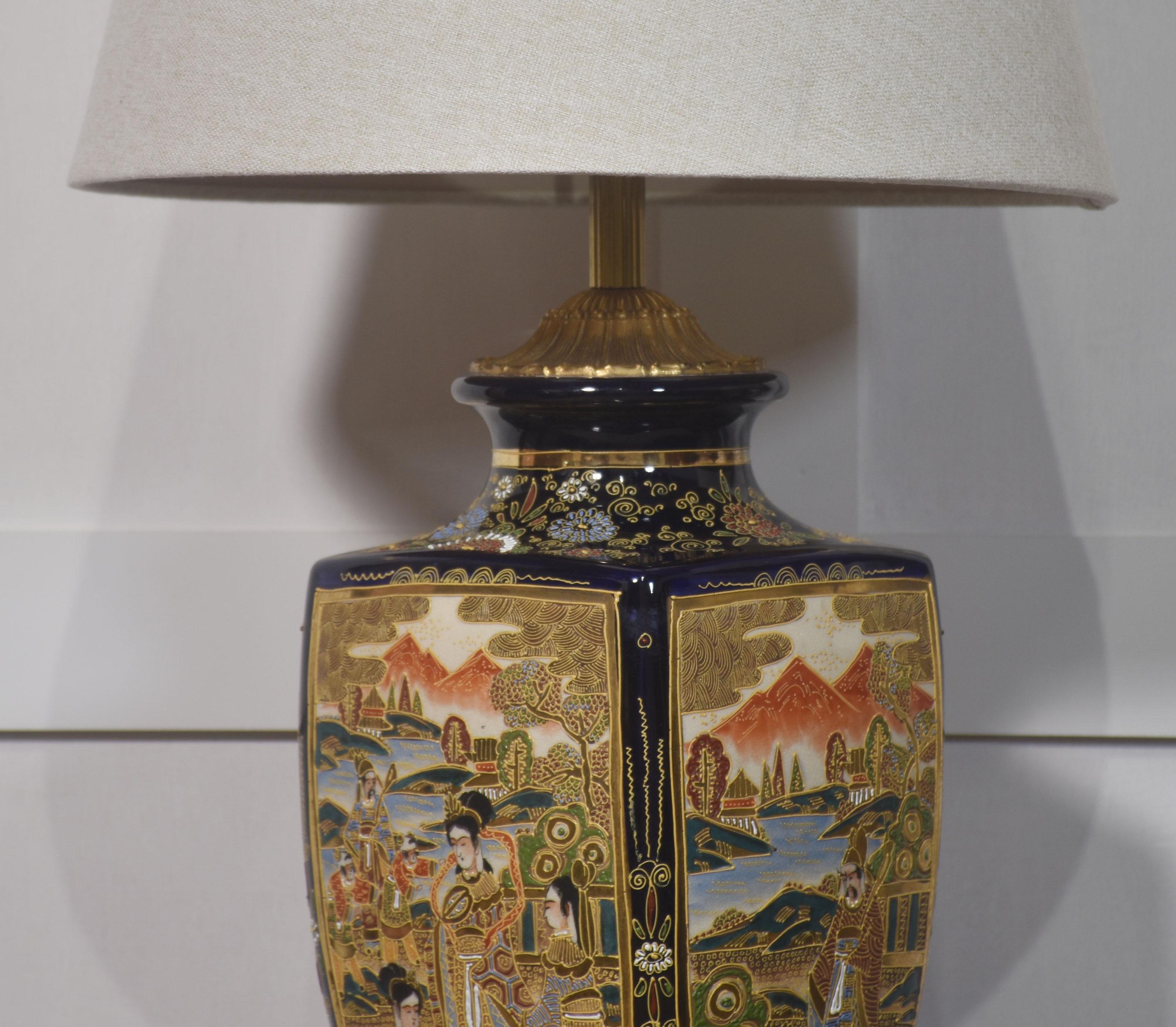 20th Century Pair of Oriental table lamps