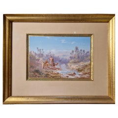 Pair of orientalist paintings by Paul Pascal