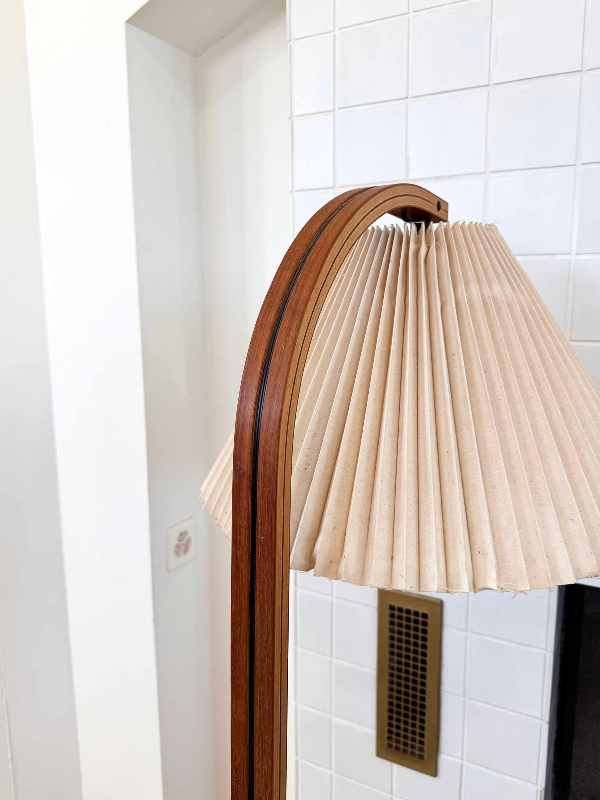 Par de Lámparas de Pie Orig. 70s Vintage 2 Lámparas de pie Mads Caprani Light, Modelo raro, Estampado en venta 5