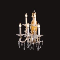 Pair of Original 1880, 19th Century Maria Theresia Baroque Style Sconces