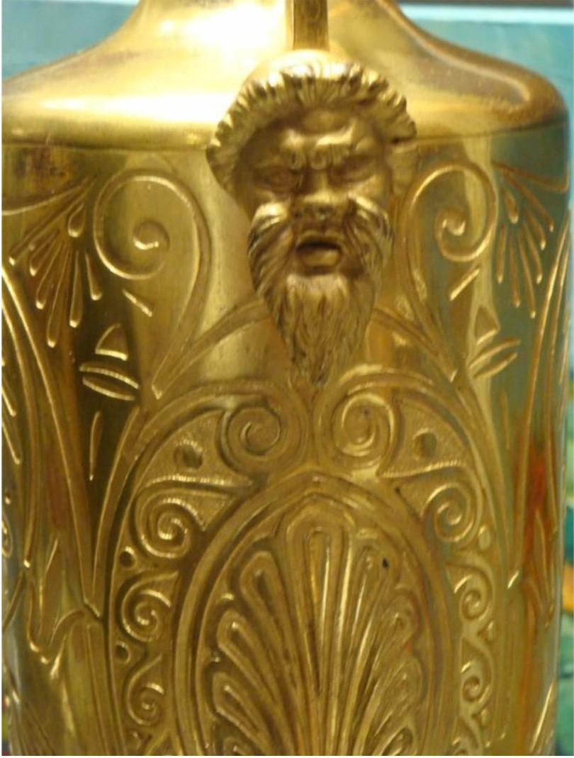 Paire de lampes de table en bronze doré originales des années 1920 Unisexe en vente