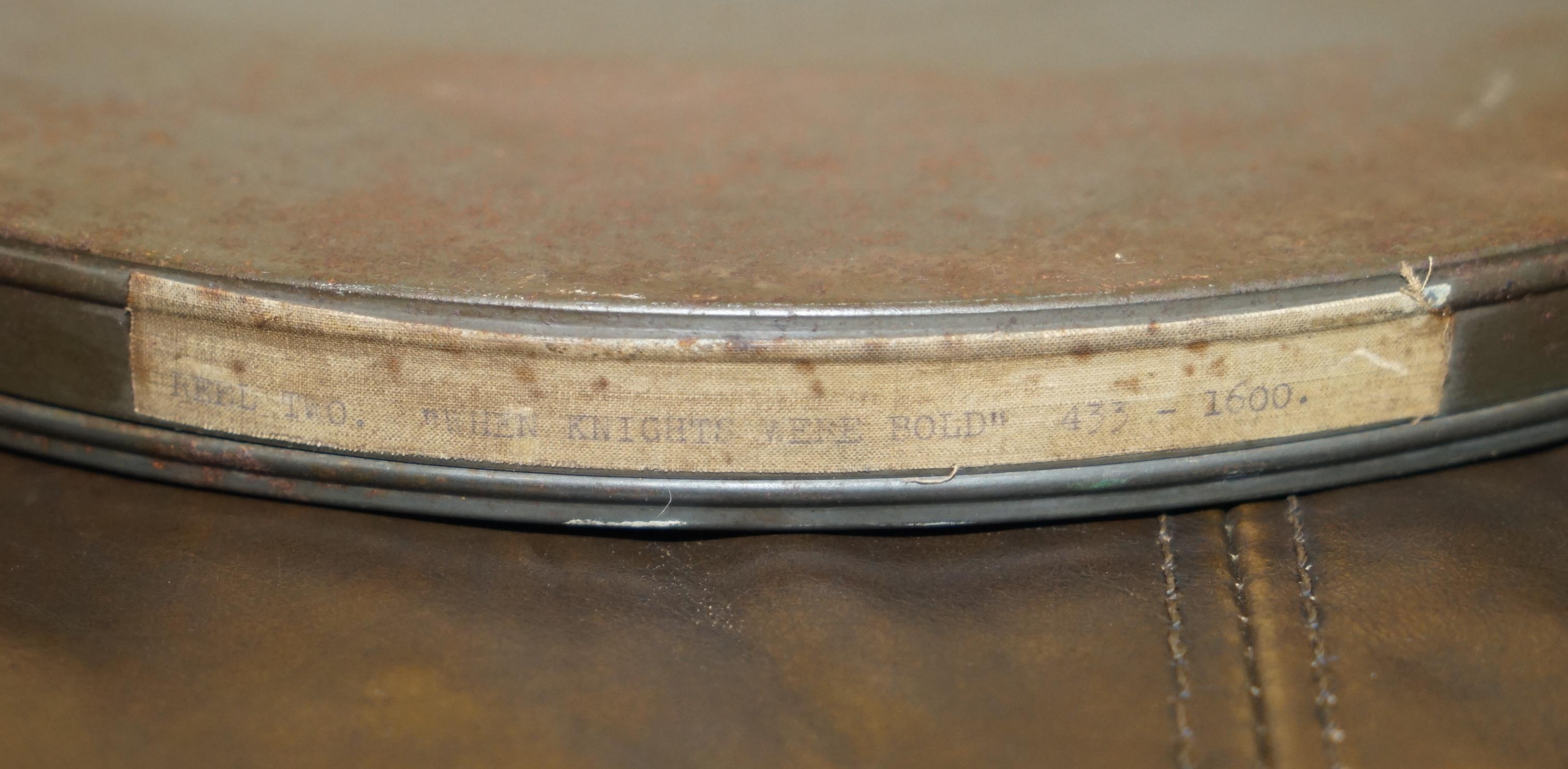 Metal PAiR OF ORIGINAL 1936 16MM CINEMA MOVIE SOUND REELS FOR 