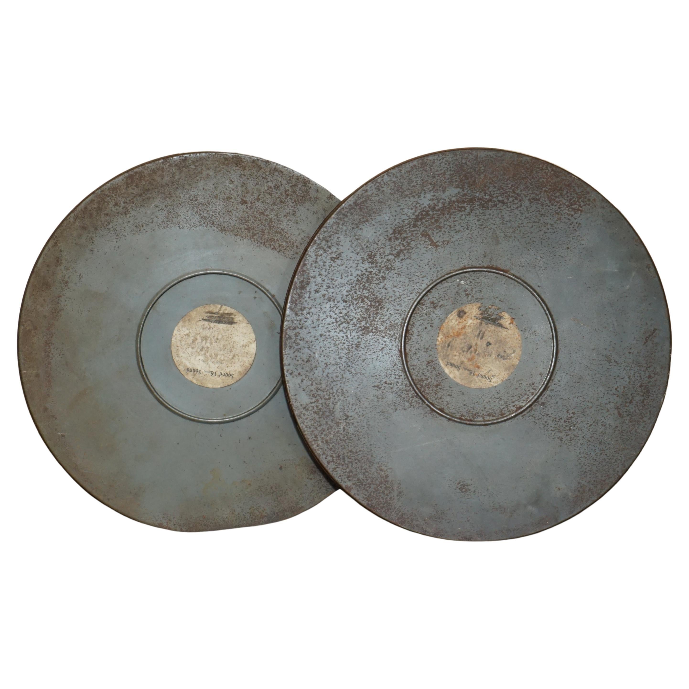 PAiR OF ORIGINAL 1936 16MM CINEMA MOVIE SOUND REELS FOR "WHEN KNIGHTS WERE BOLD" For Sale