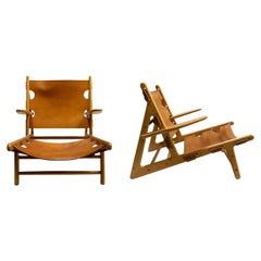 Pair of Original 1950s Hunting Chair by Borge Mogensen