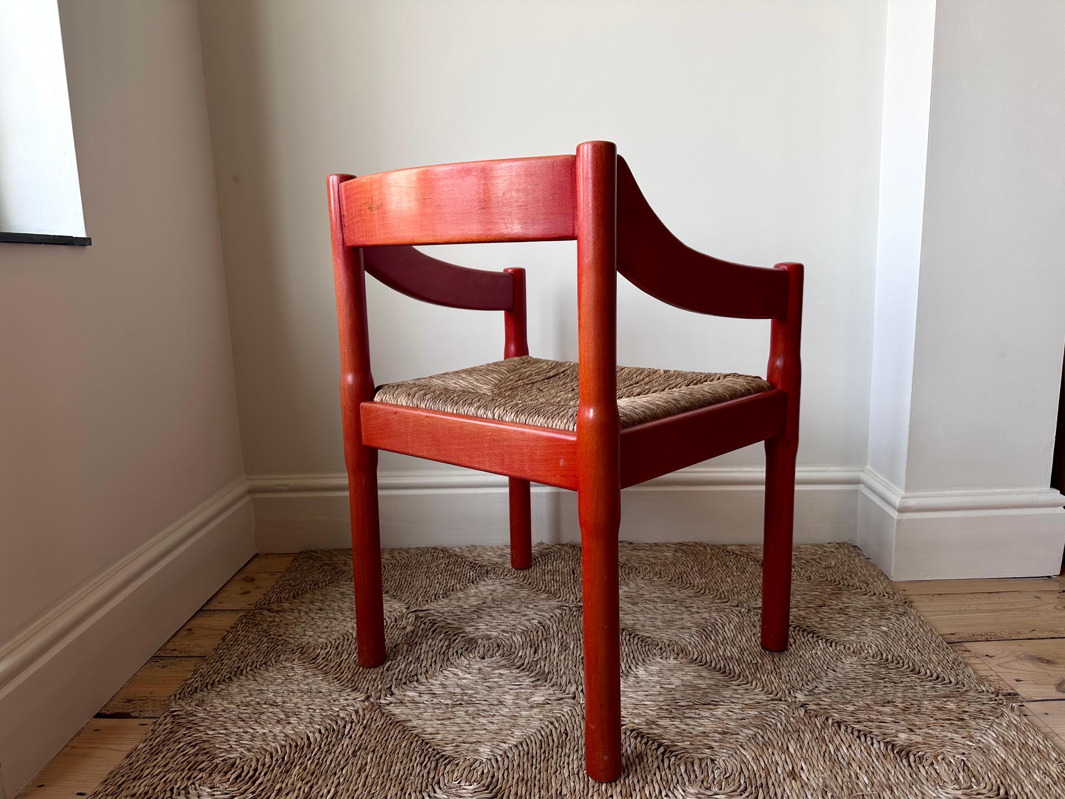 Pair of Original 1960s Carimate Dining Chairs By Vico Magistretti 10