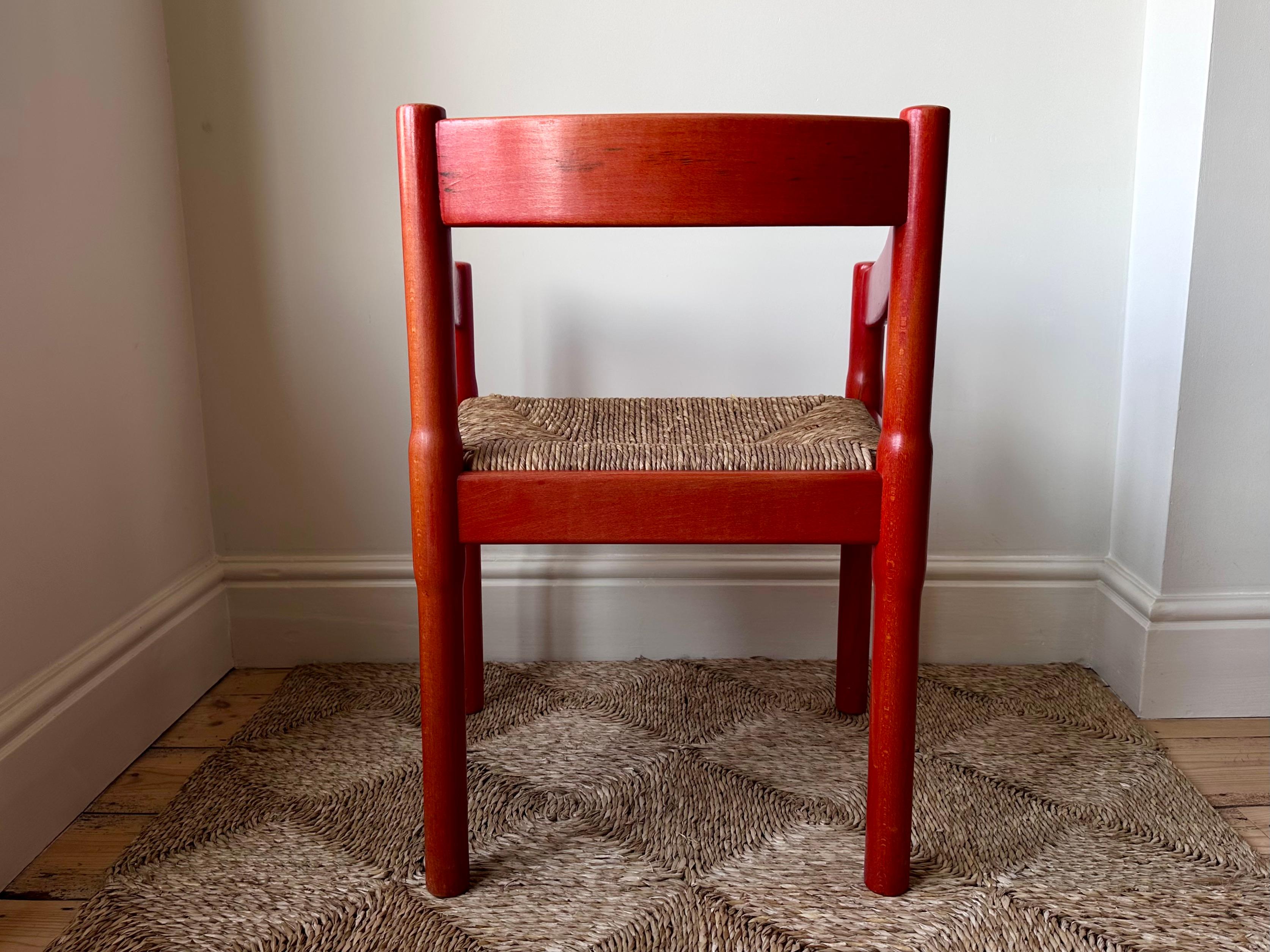 Pair of Original 1960s Carimate Dining Chairs By Vico Magistretti 11