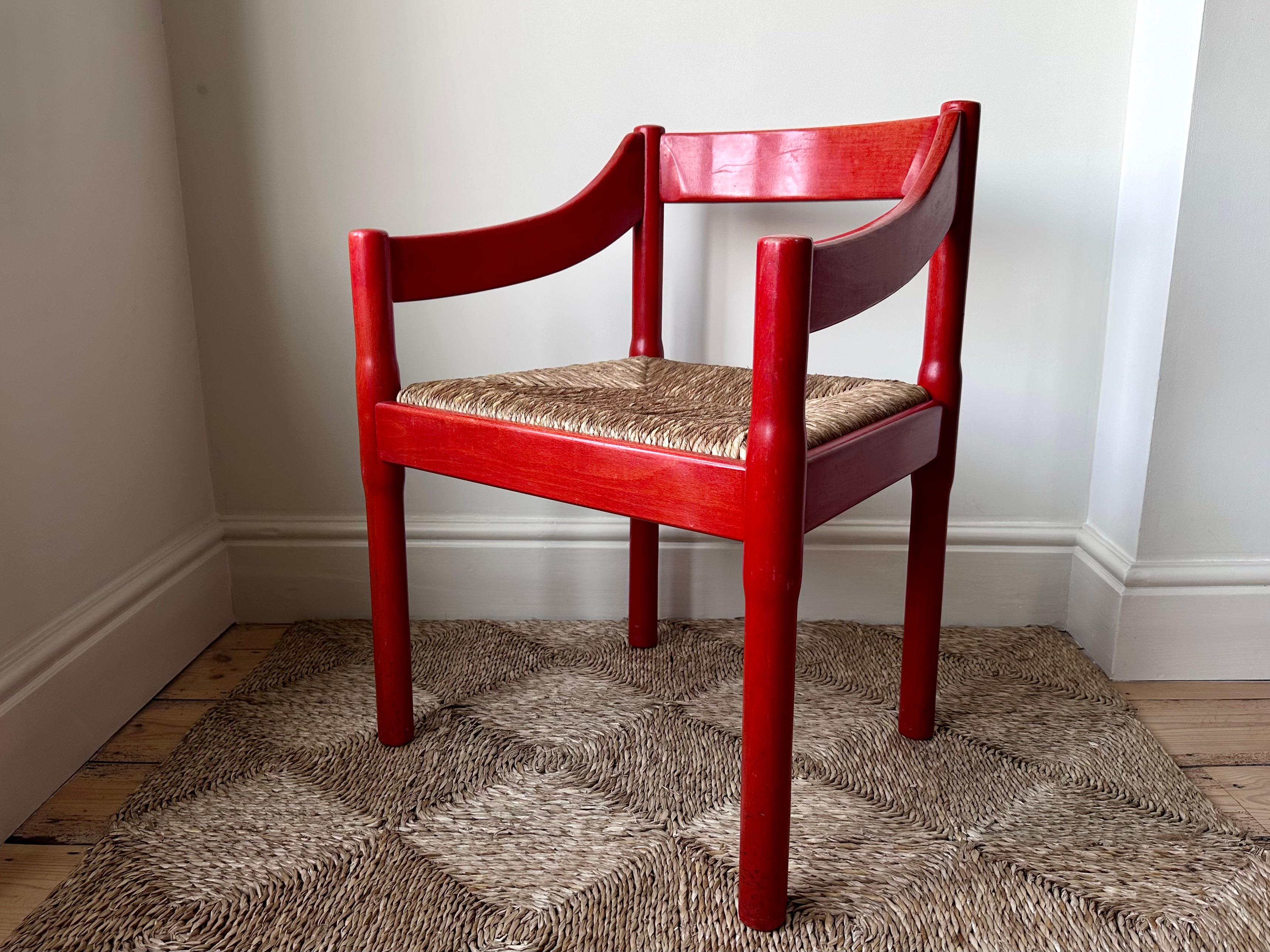 Pair of Original 1960s Carimate Dining Chairs By Vico Magistretti 13