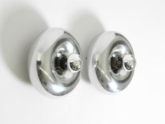 Pair of original 1960s Space Age wall lamps by Ingo Maurer, model Pox