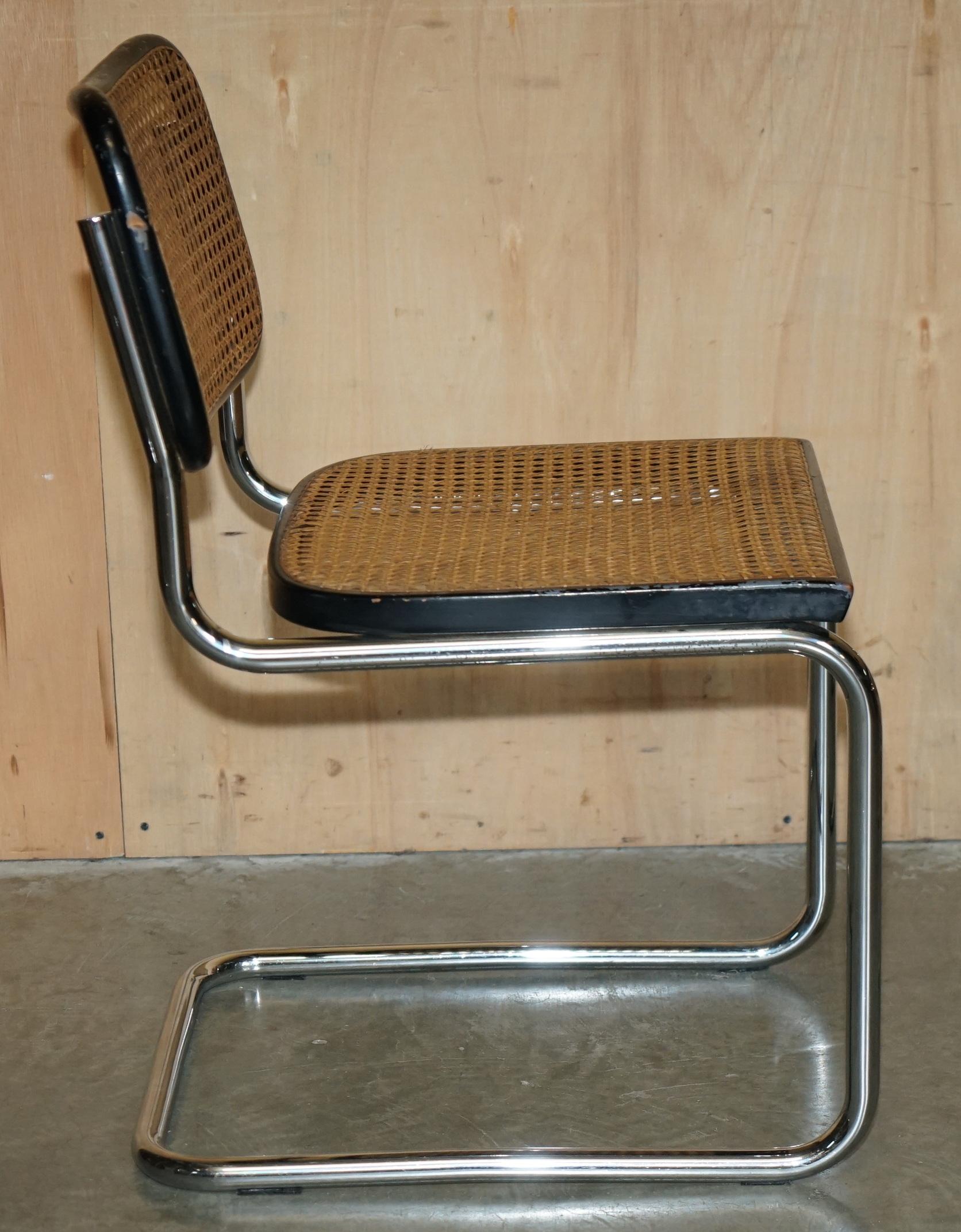 PAAR ORIGINAL 1968 GAVINA KNOLL STAMPED MARCEL BREUER CESCA KNOLL B32 CHAiRS im Angebot 2