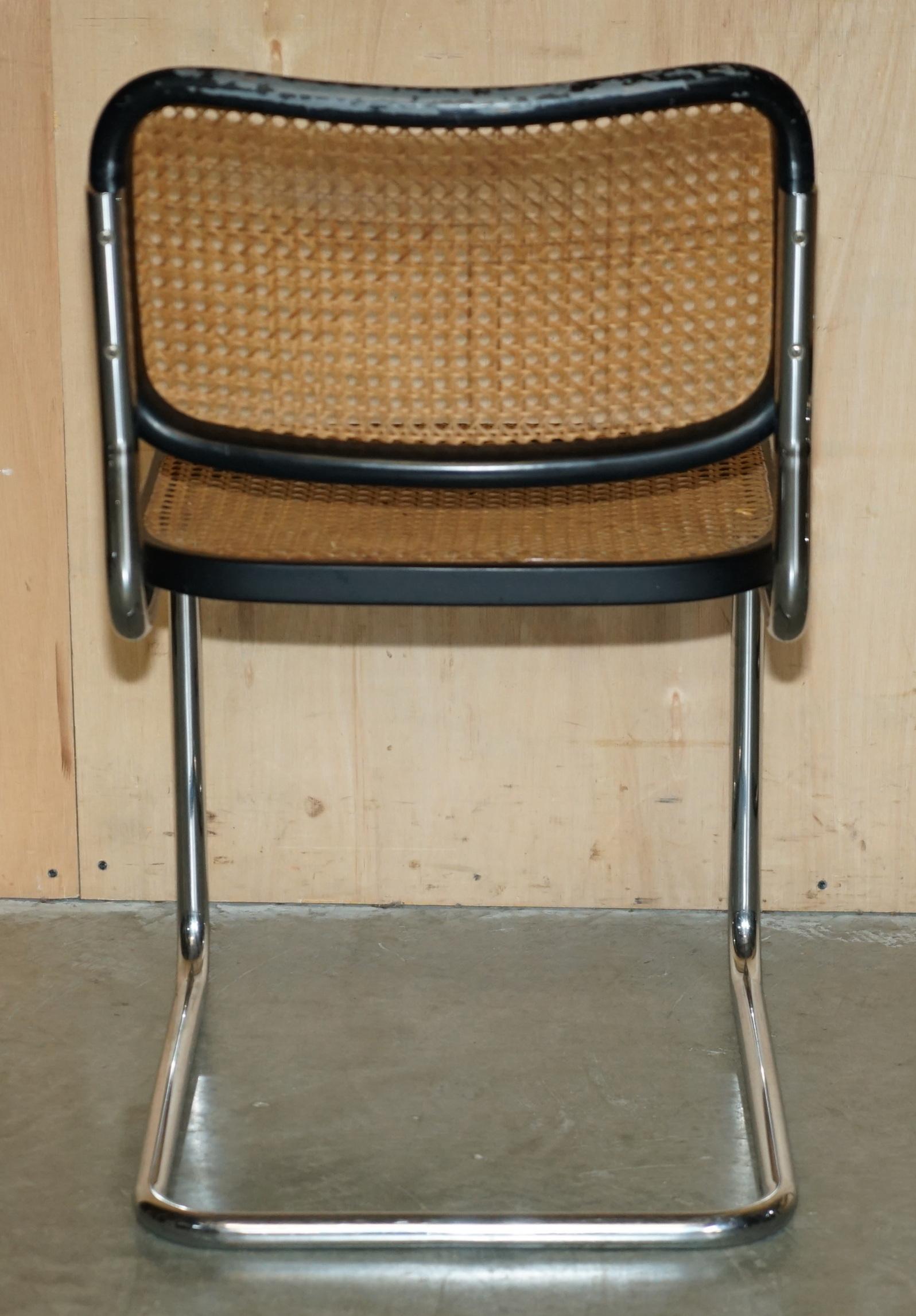 PAAR ORIGINAL 1968 GAVINA KNOLL STAMPED MARCEL BREUER CESCA KNOLL B32 CHAiRS im Angebot 3