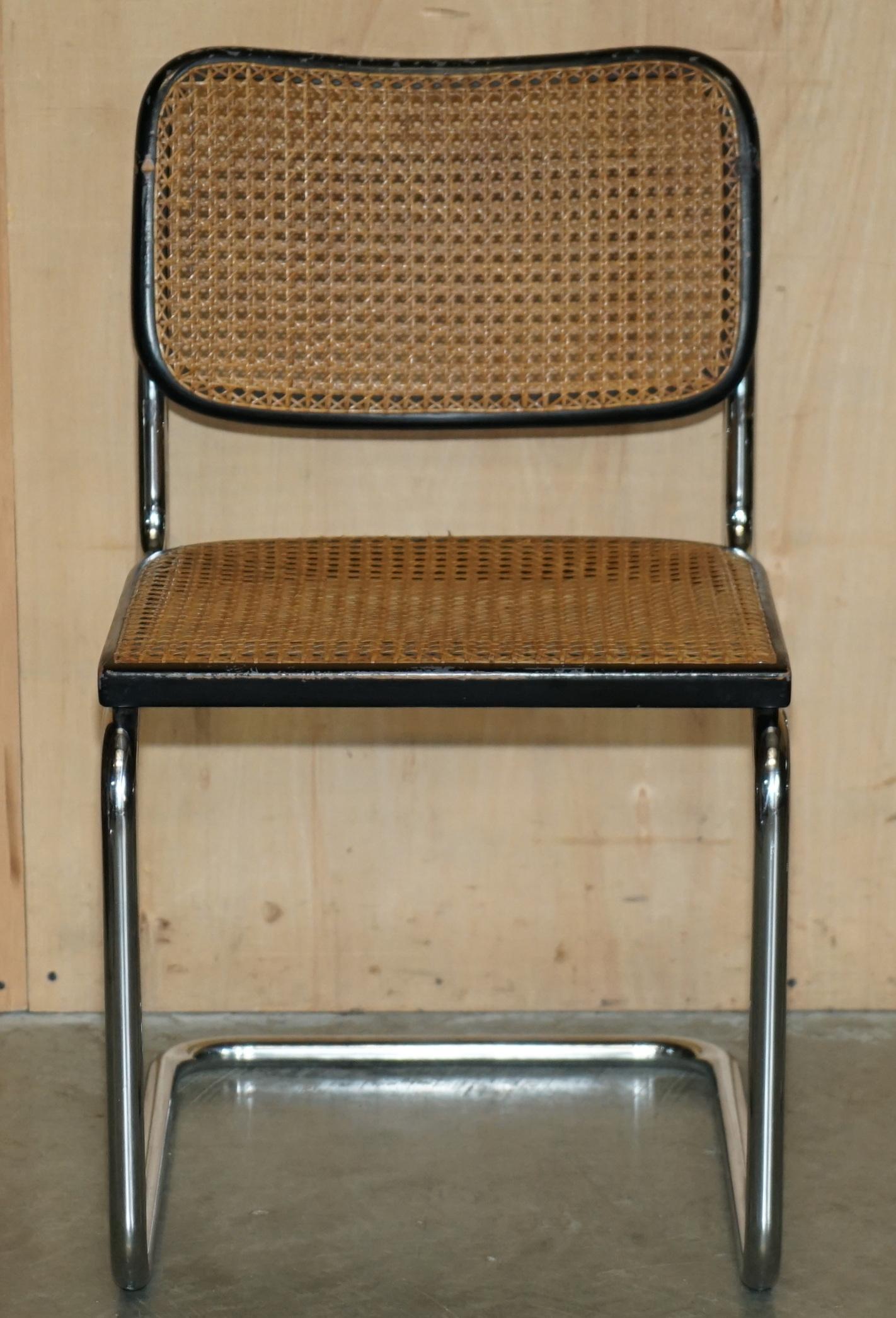 PAAR ORIGINAL 1968 GAVINA KNOLL STAMPED MARCEL BREUER CESCA KNOLL B32 CHAiRS im Zustand „Gut“ im Angebot in West Sussex, Pulborough