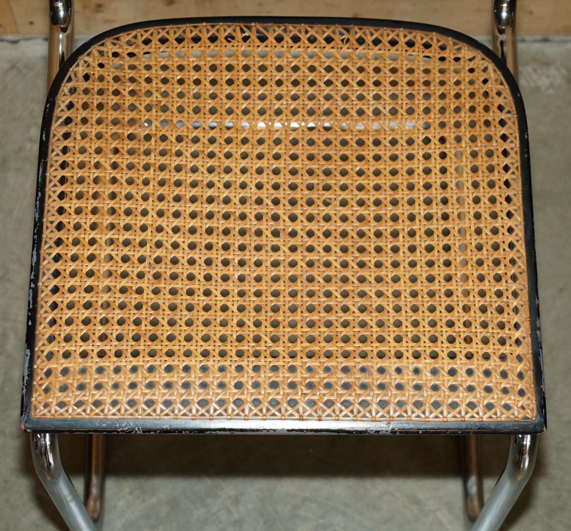 PAAR ORIGINAL 1968 GAVINA KNOLL STAMPED MARCEL BREUER CESCA KNOLL B32 CHAiRS im Angebot 1