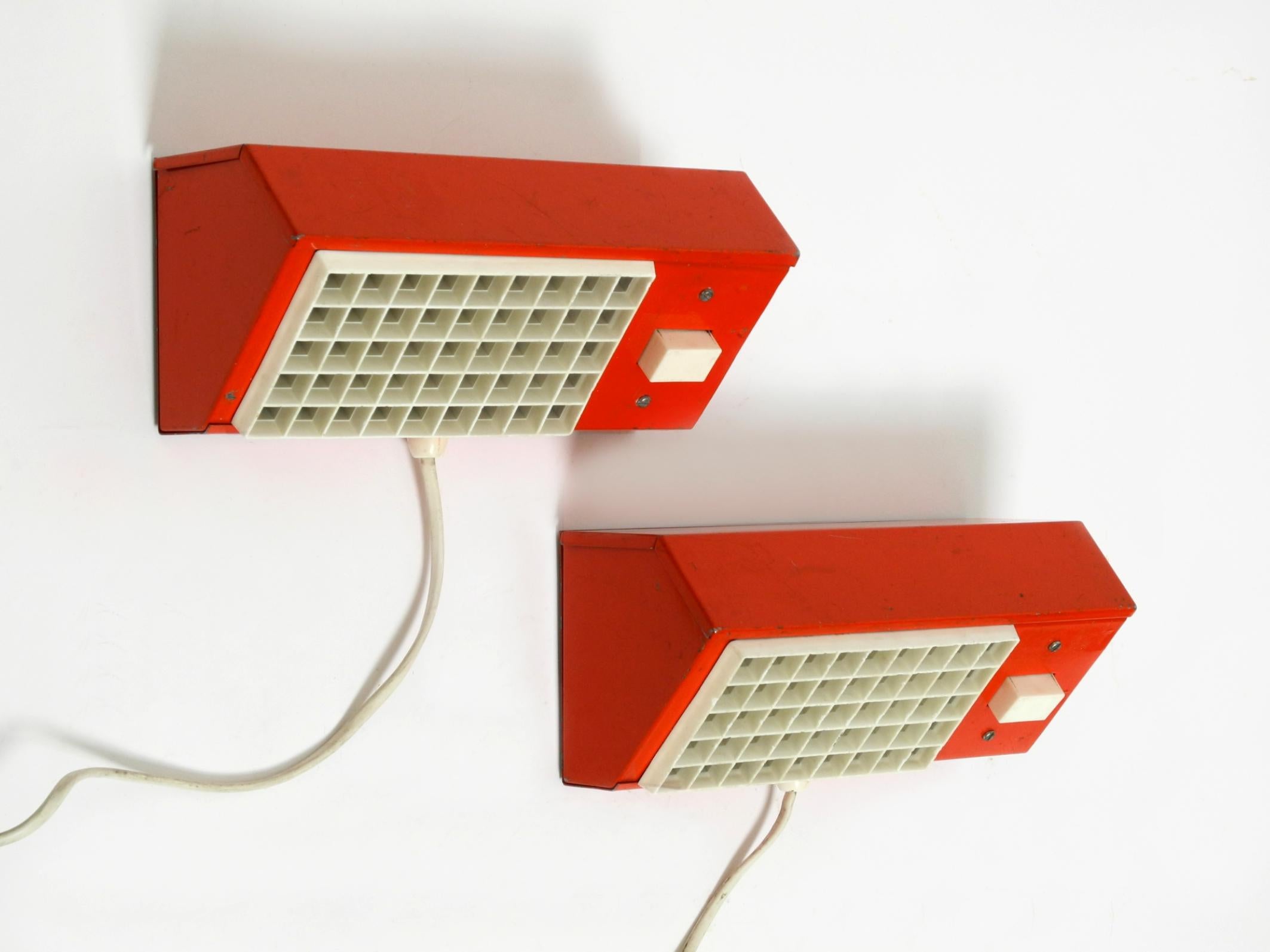 Paar originale 60er Jahre Elidus Metallwandlampen von Hans-Agne Jakobsson Typ 9005 im Angebot 10