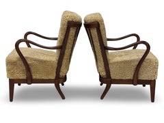 Pair of original Alfred Christensen, Slagelse Møbelværk, Lounge chairs