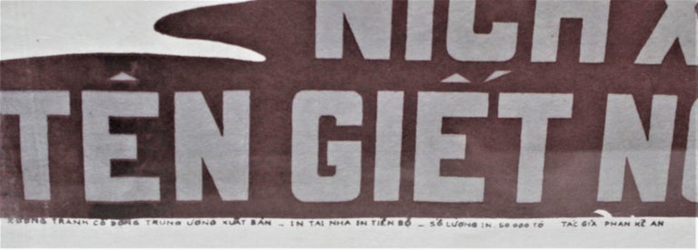 Pressed Pair of Original Anti-Vietnam War & Anti-President Nixon Posters on Heavy Paper For Sale