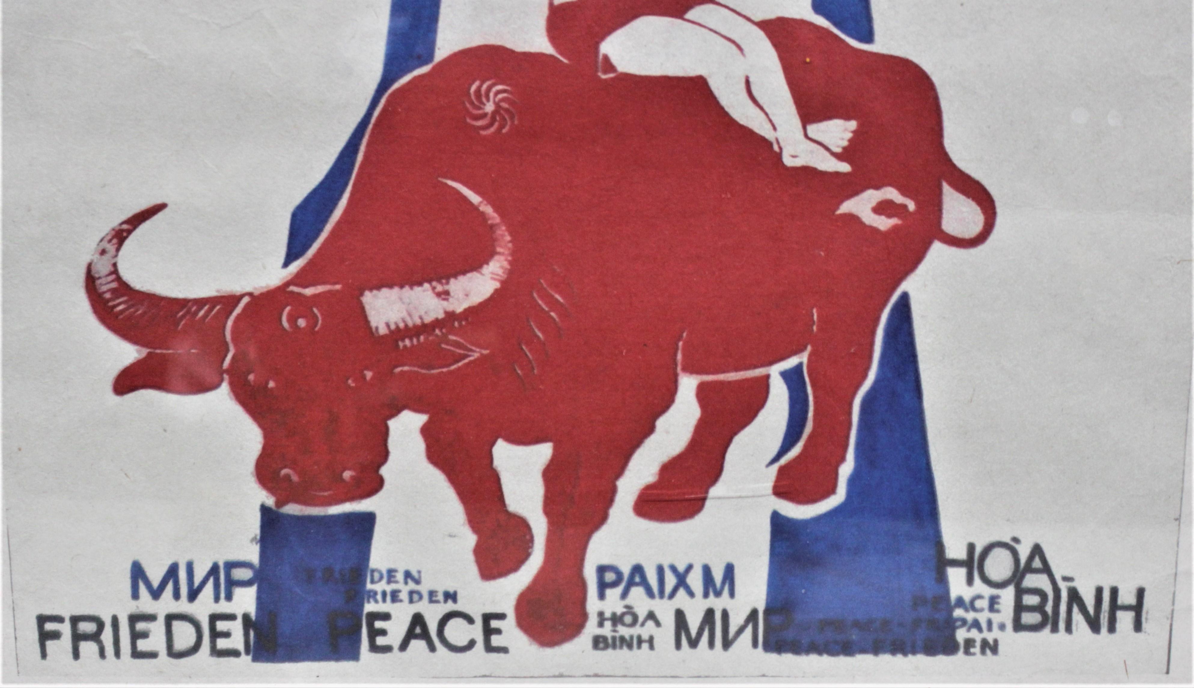 Zwei originale Anti-Vietnamkrieg- und Anti-Präsident Nixon-Plakate auf schwerem Papier im Angebot 2