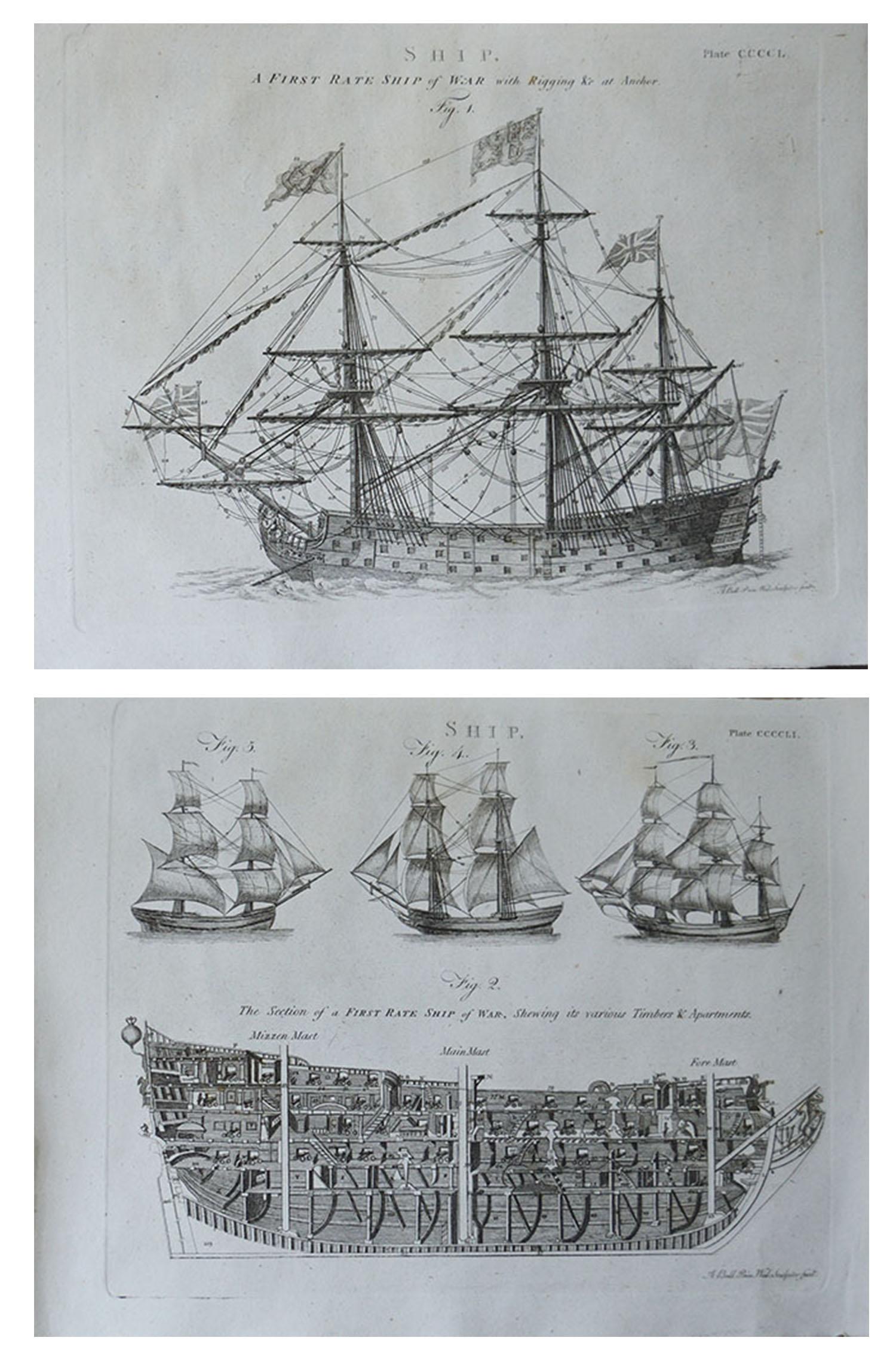 Great pair of marine prints

Copper-plate engravings by A.Bell.

Published circa 1790
 
Unframed

The measurement give below is for one print
 