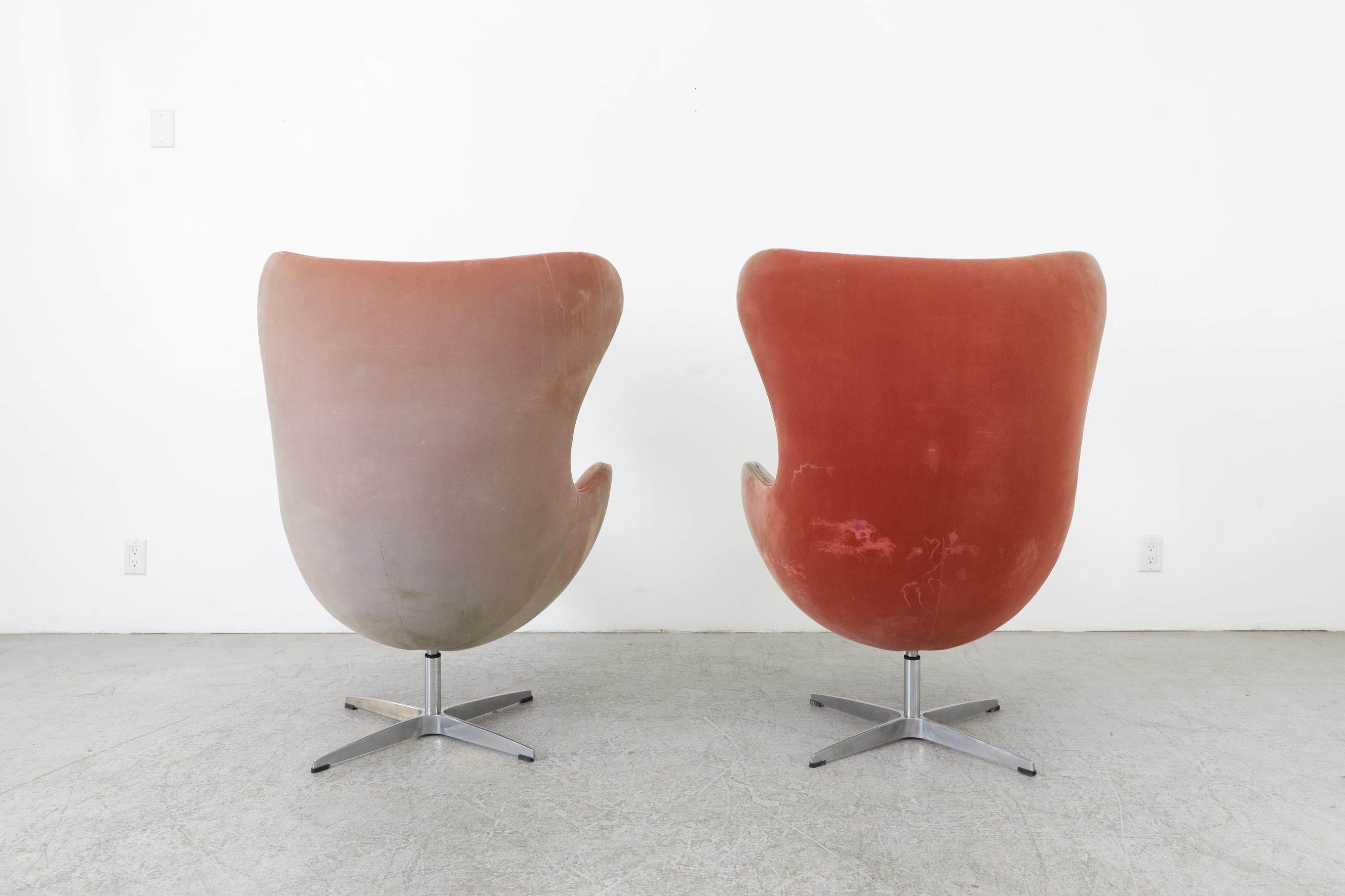 Pair of Original Arne Jacobsen (attributed) Egg Chairs, 1958 1