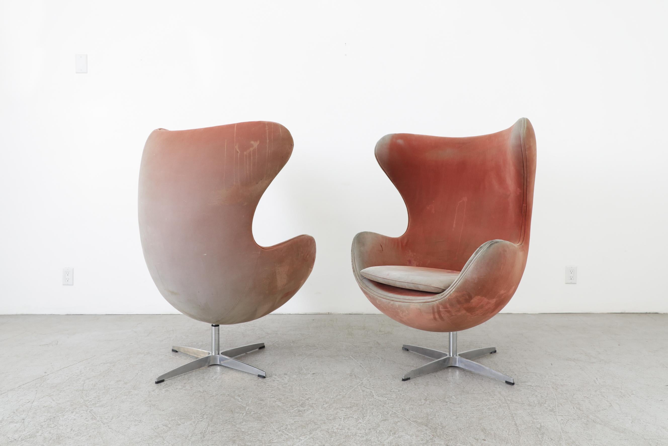 Pair of Original Arne Jacobsen (attributed) Egg Chairs, 1958 2