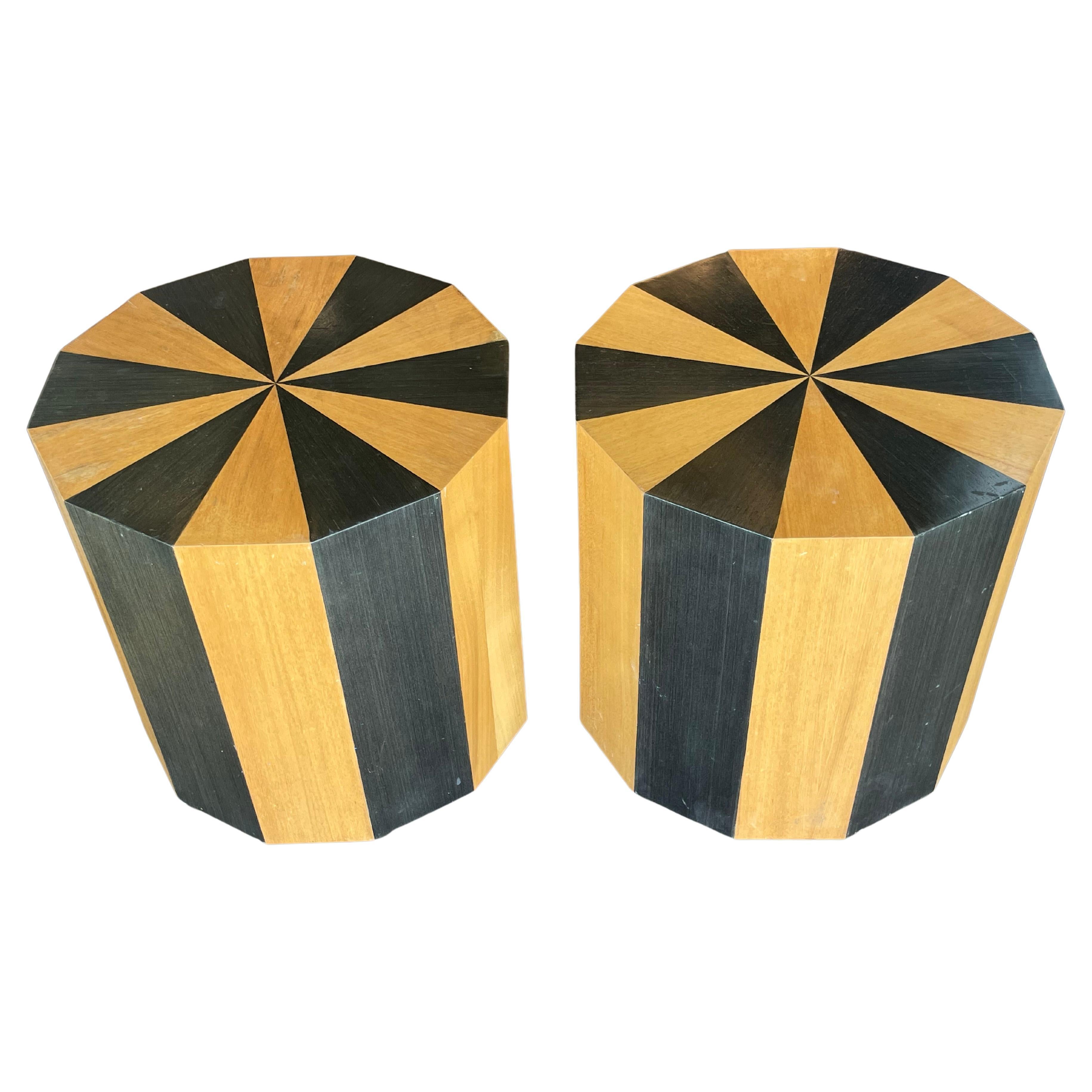 Pair of Original Art Deco End Tables by Philip Hooper For Sale