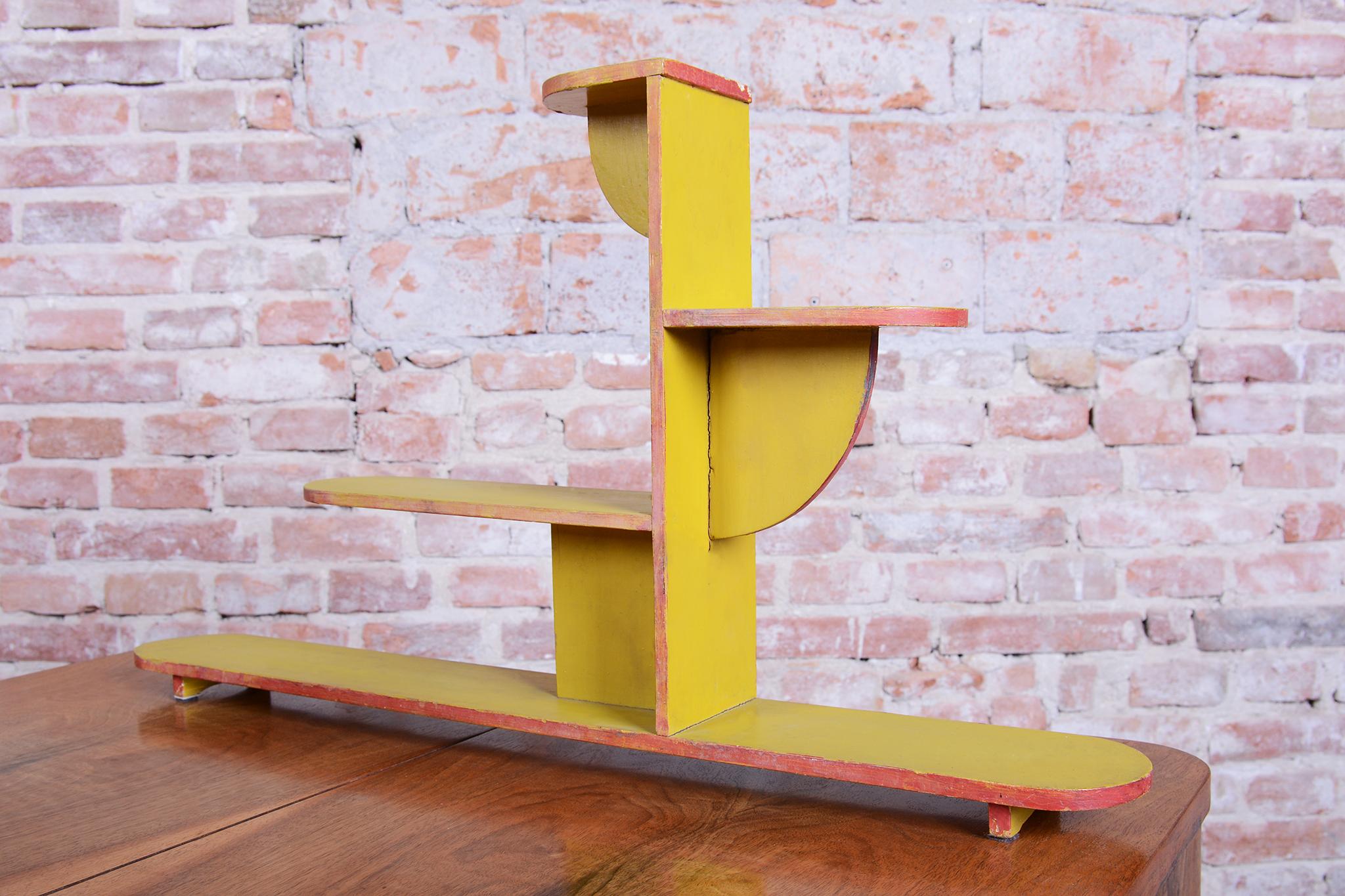 Paire de porte-fleurs originaux Art déco, Wood Wood laqué, Tchèque, années 1930 en vente 6