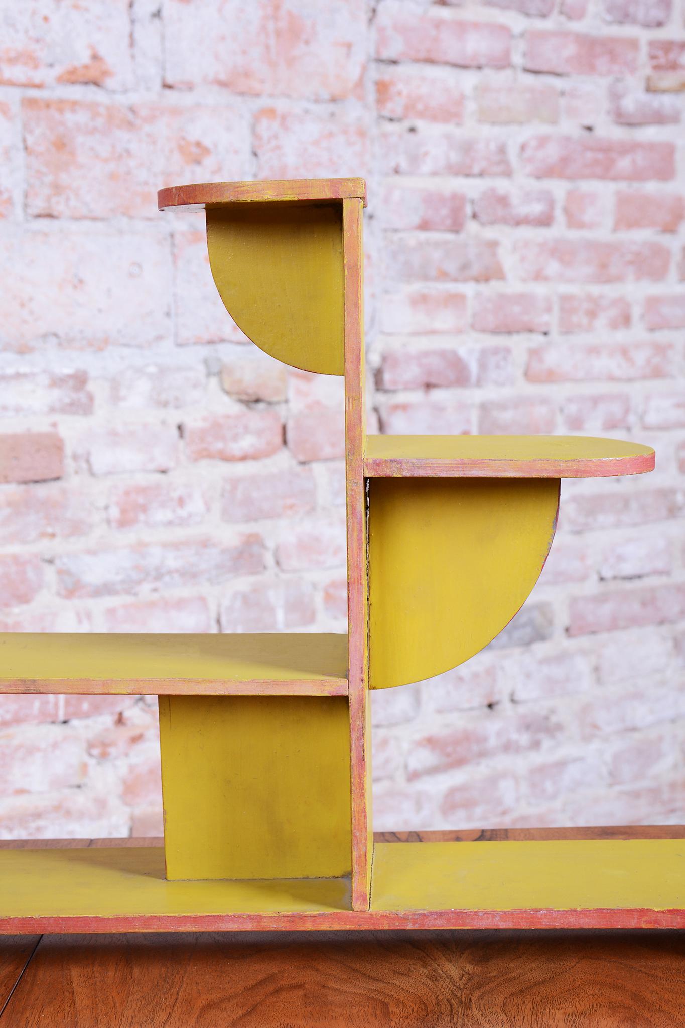 Paire de porte-fleurs originaux Art déco, Wood Wood laqué, Tchèque, années 1930 en vente 4